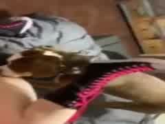 SUCKING DICK WHILE DOG LICK HER PUSSY